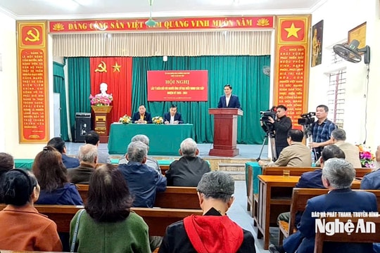 100% cử tri nơi cư trú tín nhiệm đồng chí Hoàng Nghĩa Hiếu ứng cử đại biểu HĐND tỉnh nhiệm kỳ 2026 - 2031