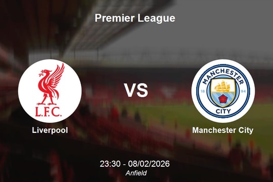 Nhận định Liverpool vs Manchester City - Premier League: Đại chiến tại thánh địa Anfield