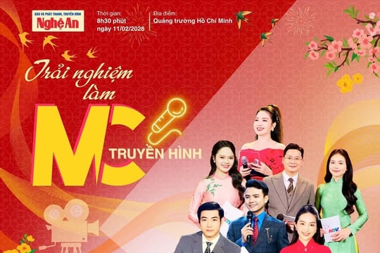 Trải nghiệm làm MC truyền hình tại Hội báo Xuân Nghệ An 2026