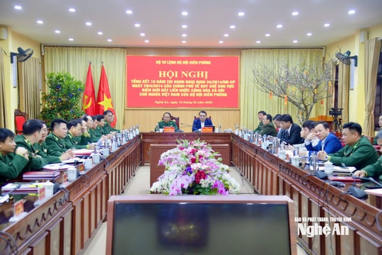 Hội nghị tổng kết 10 năm thi hành Nghị định số 34/2014/NĐ-CP về Quy chế khu vực biên giới đất liền
