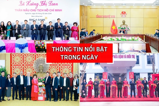 Nghệ An: Thông tin nổi bật ngày 9/2