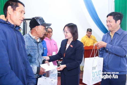 Đại biểu Quốc hội tặng quà Tết đơn vị lực lượng vũ trang, người nghèo tại các địa phương