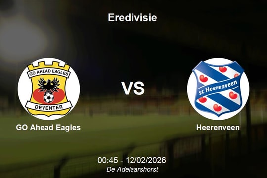 Nhận định GO Ahead Eagles vs Heerenveen - Eredivisie