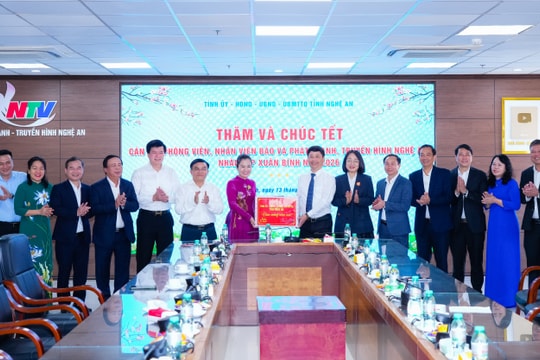 Phó Bí thư Tỉnh ủy Võ Thị Minh Sinh chúc Tết các cơ quan, đơn vị