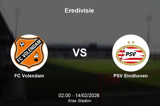 Nhận định FC Volendam vs PSV Eindhoven - Eredivisie: Thử thách cực đại cho chủ nhà