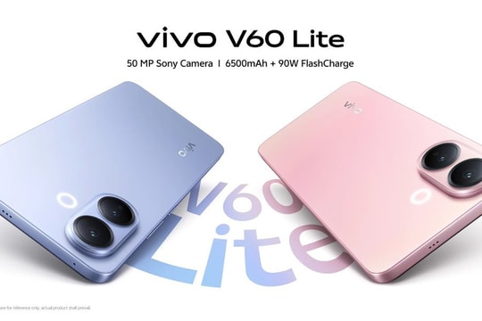 vivo V60 Lite ra mắt: Smartphone đầu tiên dùng chip Snapdragon 6s 4G Gen 2 và pin 6500 mAh