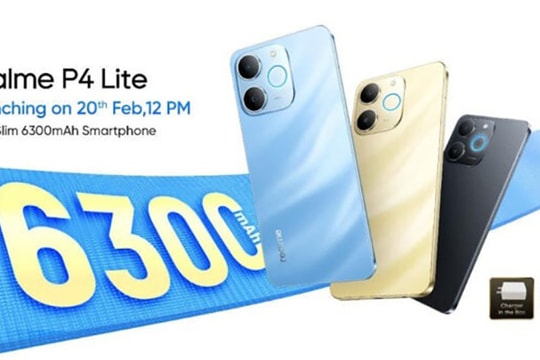 realme P4 Lite chốt ngày ra mắt 20/2: Pin 6,300mAh và độ bền chuẩn quân đội