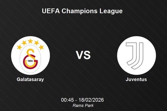 Nhận định Galatasaray vs Juventus - Vòng bảng UEFA Champions League lúc 00h45 ngày 18/2