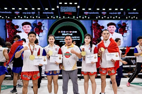 Vận động viên Nghệ An giành 4 huy chương Vàng tại Giải vô địch Kun Khmer thế giới lần thứ 6