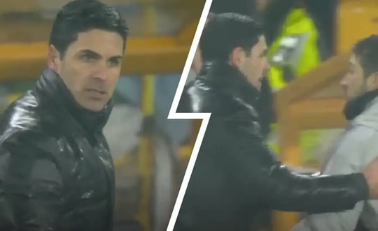 Arsenal đánh rơi chiến thắng phút 94: Arteta vất vả ngăn trợ lý gây hấn với trọng tài