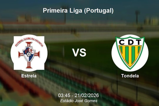 Nhận định Estrela vs Tondela - Vòng 23 Primeira Liga