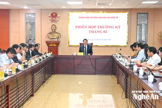 Thường trực HĐND tỉnh họp phiên thường kỳ tháng 2