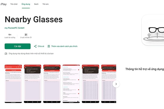 Ứng dụng Nearby Glasses giúp người dùng Android phát hiện kính thông minh ở gần