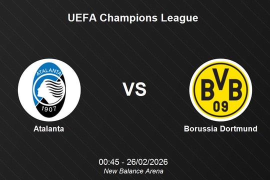 Nhận định Atalanta vs Borussia Dortmund - UEFA Champions League ngày 26/02