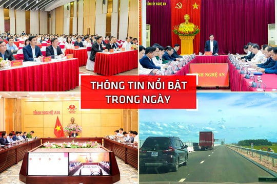 Nghệ An: Thông tin nổi bật ngày 25/2