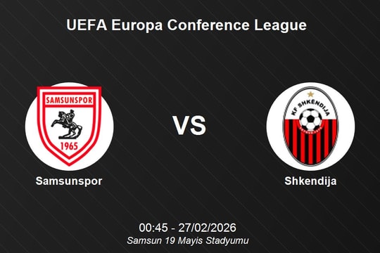 Nhận định Samsunspor vs Shkendija - UEFA Europa Conference League