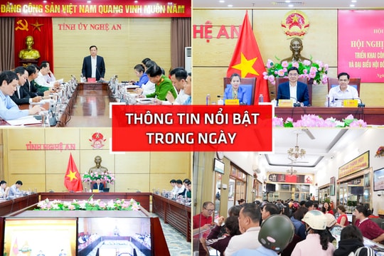 Nghệ An: Thông tin nổi bật ngày 26/2