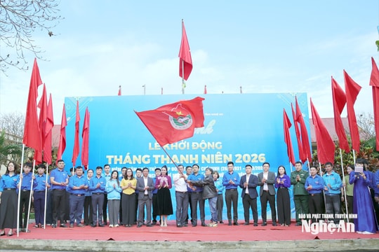 Dấu ấn lễ khởi động Tháng Thanh niên 2026 tại Nghệ An