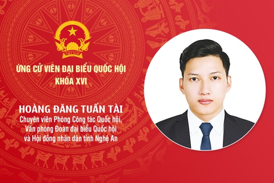 Tiểu sử ứng cử viên Đại biểu Quốc hội khóa XVI Hoàng Đăng Tuấn Tài