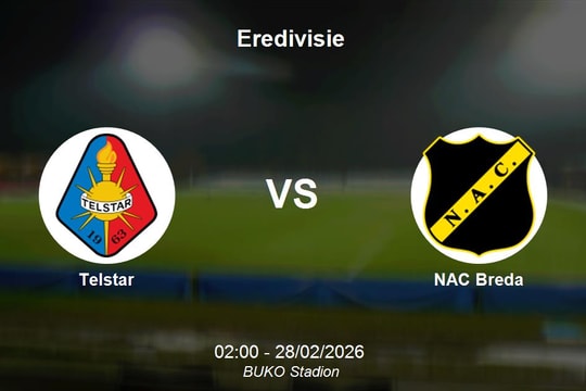 Nhận định Telstar vs NAC Breda - Eredivisie: Căng thẳng cuộc đua trụ hạng