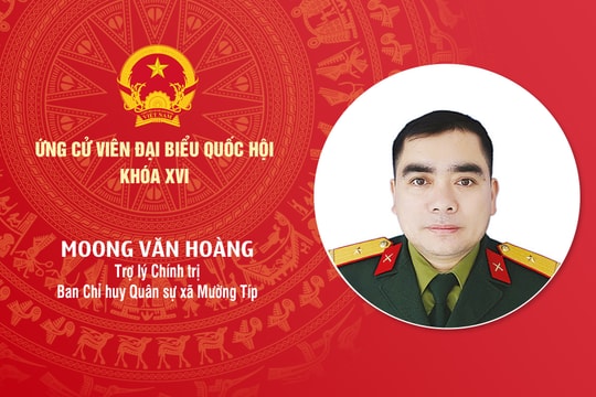 Tiểu sử ứng cử viên Đại biểu Quốc hội khóa XVI Moong Văn Hoàng