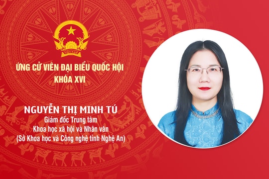 Tiểu sử ứng cử viên Đại biểu Quốc hội khóa XVI Nguyễn Thị Minh Tú