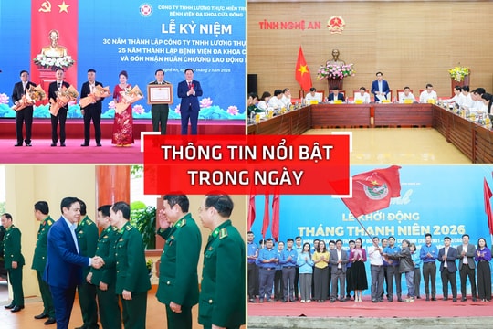 Nghệ An: Thông tin nổi bật ngày 27/2