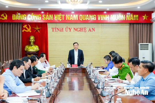 Hoạt động của Thường trực Tỉnh ủy trong tuần