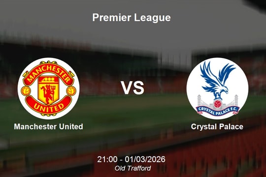 Nhận định Manchester United vs Crystal Palace: Quỷ đỏ nỗ lực xây chắc vị trí trong top 4