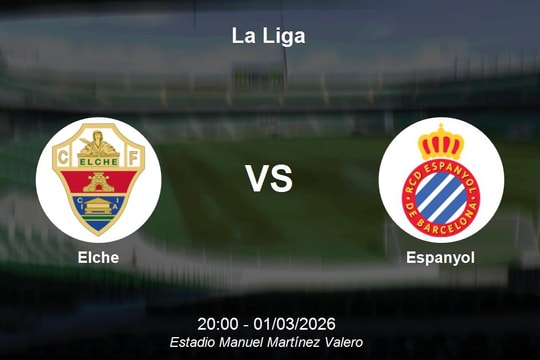 Nhận định Elche vs Espanyol - La Liga: Thử thách trụ hạng tại Estadio Manuel Martínez Valero