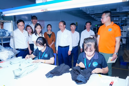 Phó Chủ tịch Thường trực UBND tỉnh kiểm tra sản xuất tại các Khu công nghiệp