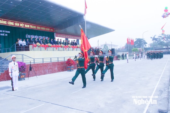 Lực lượng vũ trang tỉnh Nghệ An ra quân huấn luyện năm 2026