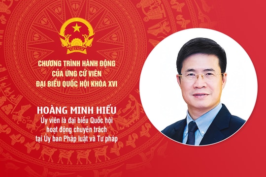 Chương trình hành động của ông Hoàng Minh Hiếu - ứng cử viên ĐBQH khóa XVI tỉnh Nghệ An