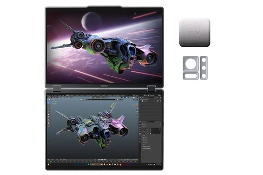 Lenovo Yoga Book Pro 3D: Laptop màn hình kép tích hợp camera nhận diện cử chỉ 50MP