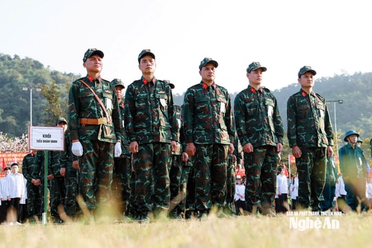 Ban Chỉ huy Phòng thủ khu vực 4 – Tương Dương tổ chức Lễ ra quân huấn luyện năm 2026