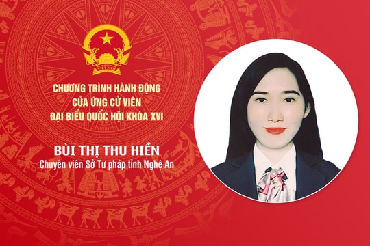 Chương trình hành động của bà Bùi Thị Thu Hiền - ứng cử viên ĐBQH khóa XVI tỉnh Nghệ An