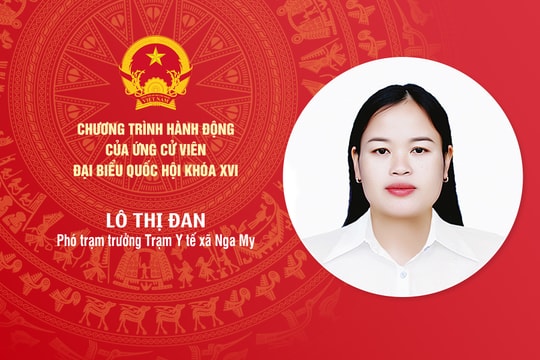 Chương trình hành động của bà Lô Thị Đan - ứng cử viên ĐBQH khóa XVI tỉnh Nghệ An
