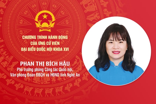 Chương trình hành động của bà Phan Thị Bích Hậu - ứng cử viên ĐBQH khóa XVI tỉnh Nghệ An