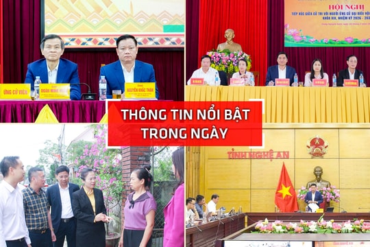 Nghệ An: Thông tin nổi bật ngày 3/3