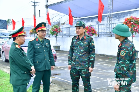 Bộ Chỉ huy Quân sự tỉnh Nghệ An kiểm tra công tác chuẩn bị Lễ giao, nhận quân năm 2026