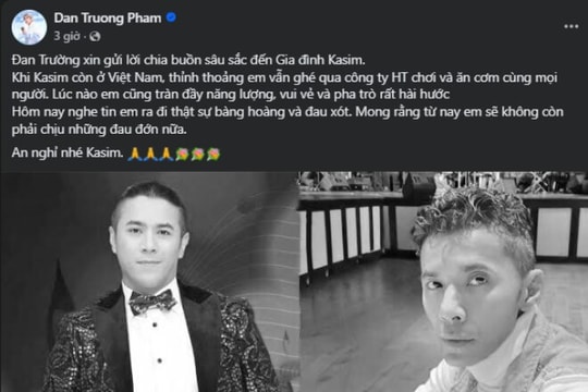Ca sĩ Kasim Hoàng Vũ qua đời tại Mỹ ở tuổi 46 sau thời gian bạo bệnh