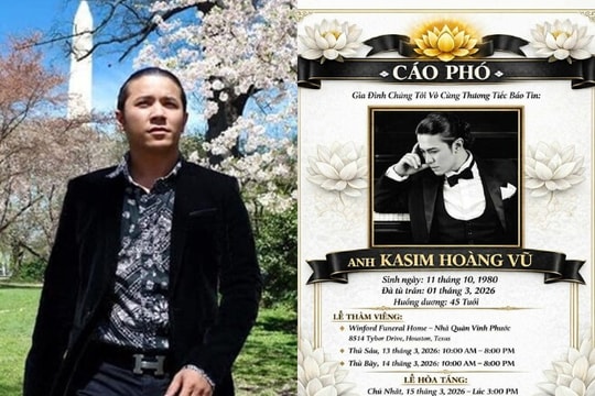 Tang lễ ca sĩ Kasim Hoàng Vũ