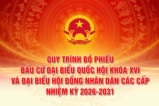 [Infographics] Quy trình bỏ phiếu bầu cử đại biểu Quốc hội và đại biểu HĐND các cấp