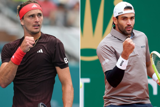 Đại chiến Zverev - Berrettini và màn tái xuất của Jannik Sinner tại Indian Wells