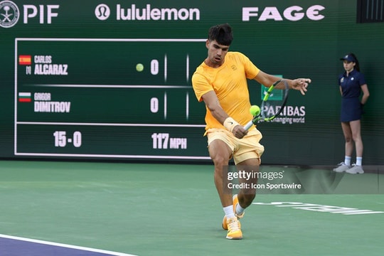 Carlos Alcaraz hạ gục Grigor Dimitrov sau 66 phút để nối dài mạch 13 trận thắng