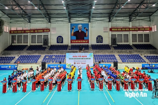 Nghệ An Khai mạc Giải vô địch các Câu lạc bộ Cầu mây Quốc gia năm 2026