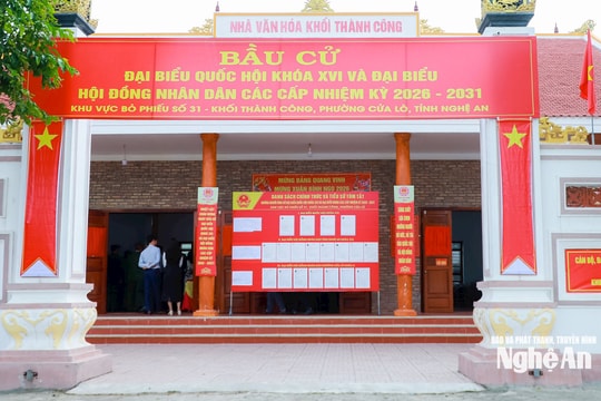 Nghệ An xác định khu vực bảo vệ tạm thời tại 3.123 điểm bỏ phiếu bầu cử