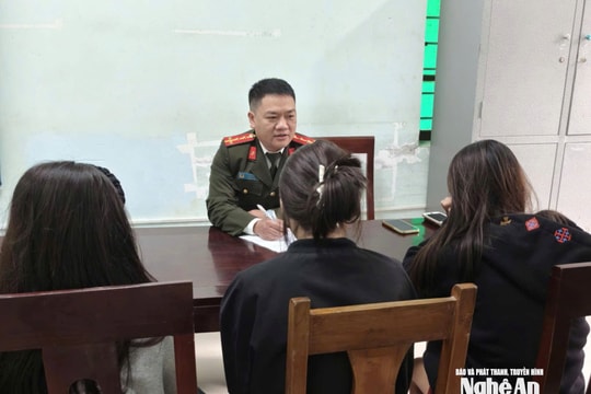 Công an xã Yên Na (tỉnh Nghệ An) ngăn chặn kịp thời công dân nghi bị lừa đi các tỉnh phía Bắc làm việc