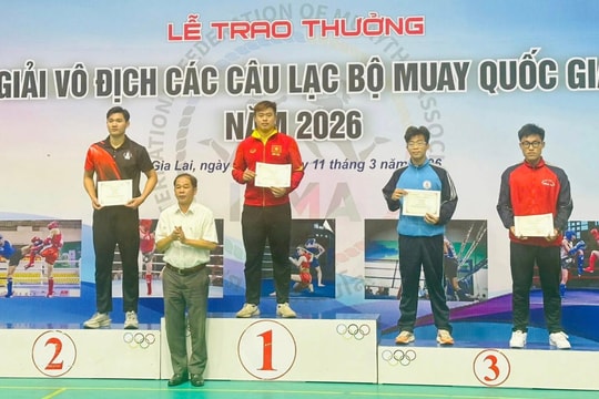 Đội tuyển Muay Nghệ An giành 1 Huy chương Vàng, 2 Huy chương Đồng tại Giải Vô địch quốc gia