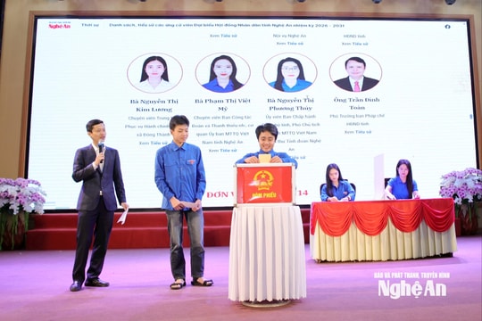 Hơn 500 thanh niên Nghệ An tham gia chương trình 'Tuổi trẻ bản lĩnh - Vững niềm tin bầu cử'